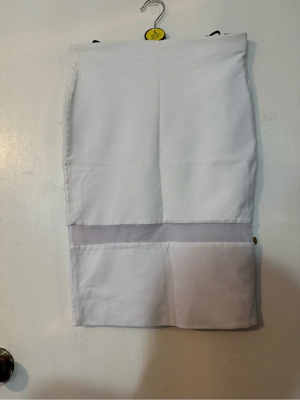 Zara White Panel Pencil Skirt